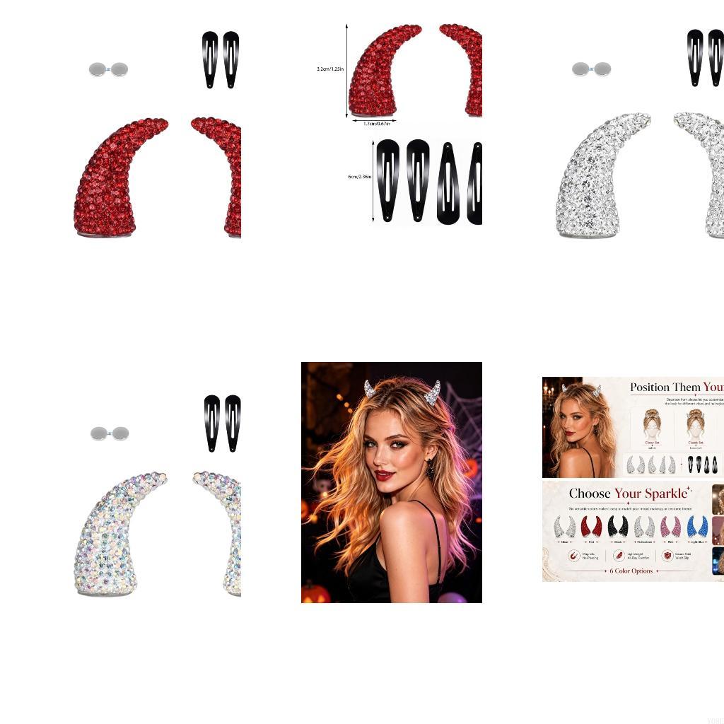 Women Accessories Description - Blingbling Party Devil Horn Hair Accessory