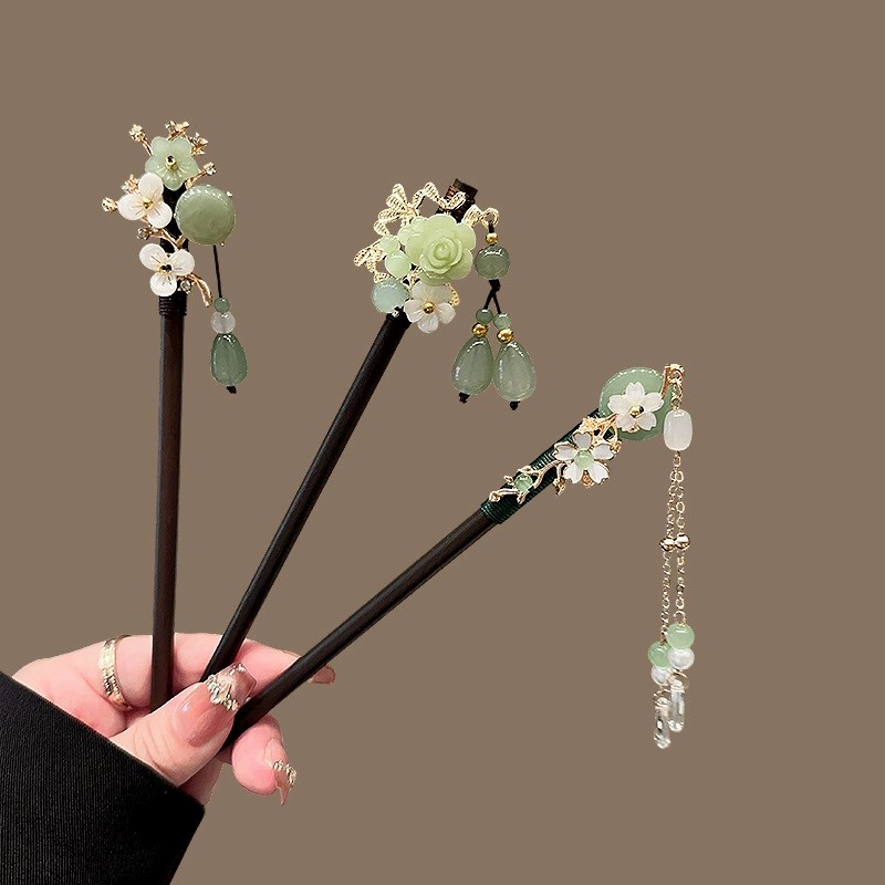 Women Accessories Wholesale - Antique Wooden Hairpin Women's Elegant Hair