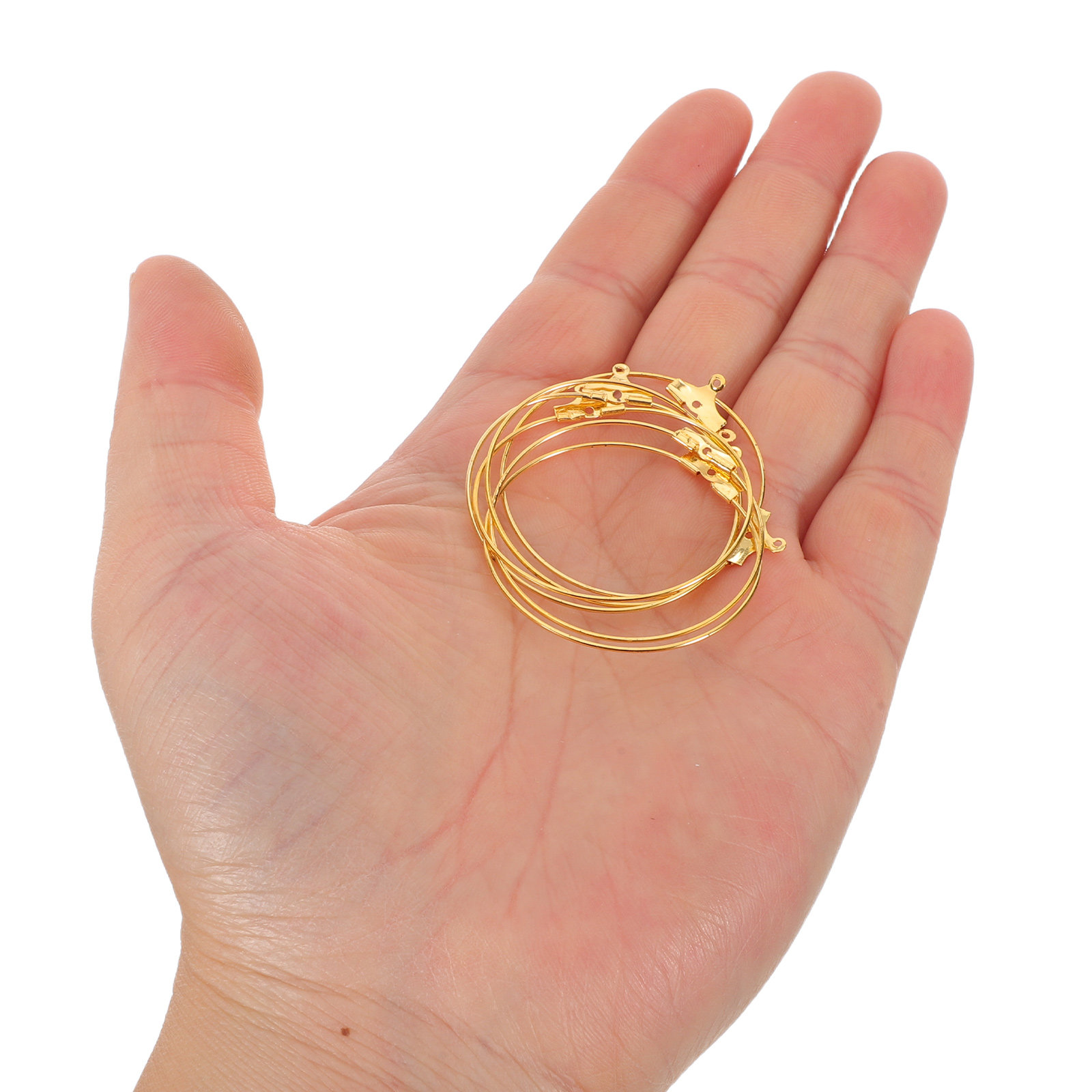 Women'S Accessories Rings - 90Pcs Large Circle Earrings Findings Hoop