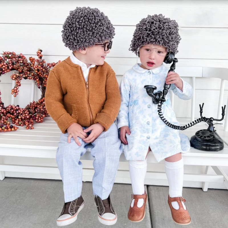 Cute Kids Boy Girl Old Lady Wo - Women'S Winter Accessories Set recension och pris