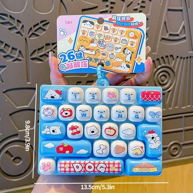 26-Grid Anti-Stress Keyboard K - Women'S Keychain Accessories recension och pris