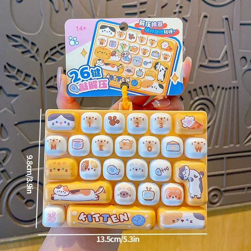 26-Grid Anti-Stress Keyboard K - Women'S Keychain Accessories recension och pris