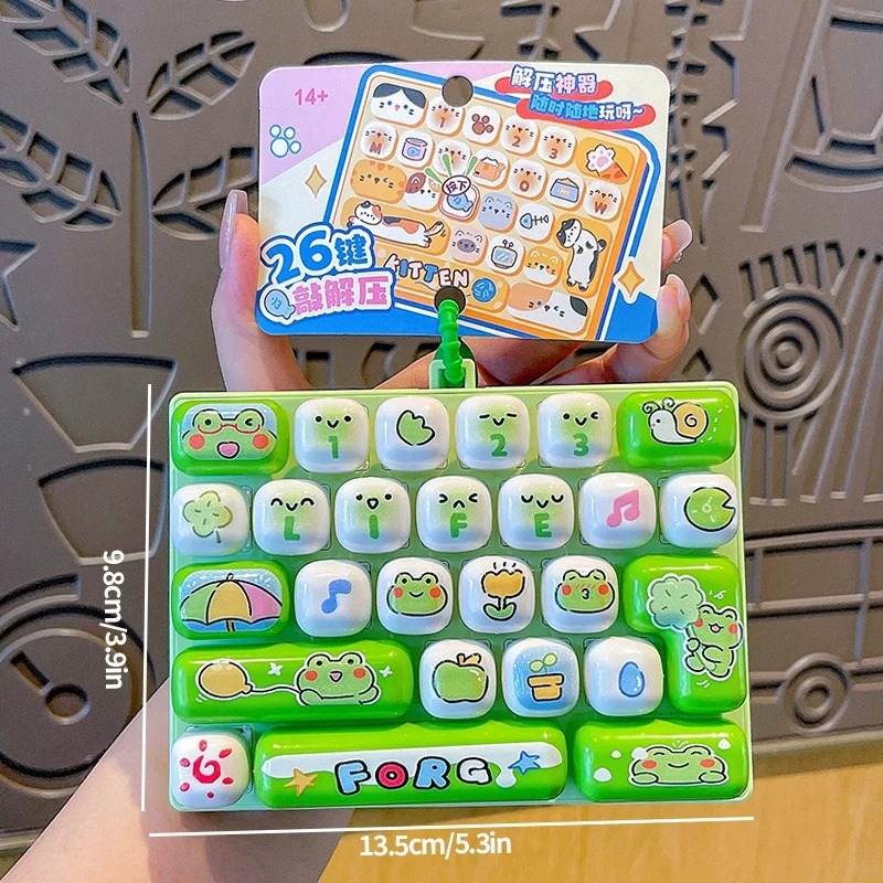 26-Grid Anti-Stress Keyboard K - Women'S Keychain Accessories recension och pris