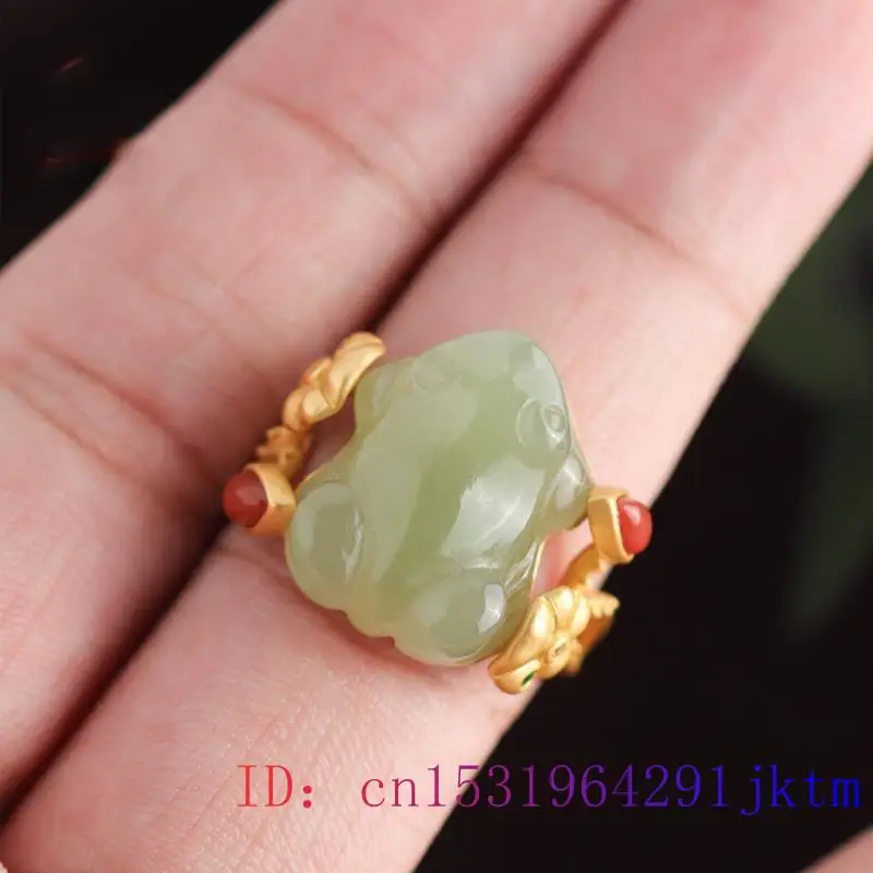 Green Jade Frog Rings Charms N - Women'S Accessories Rings recension och pris