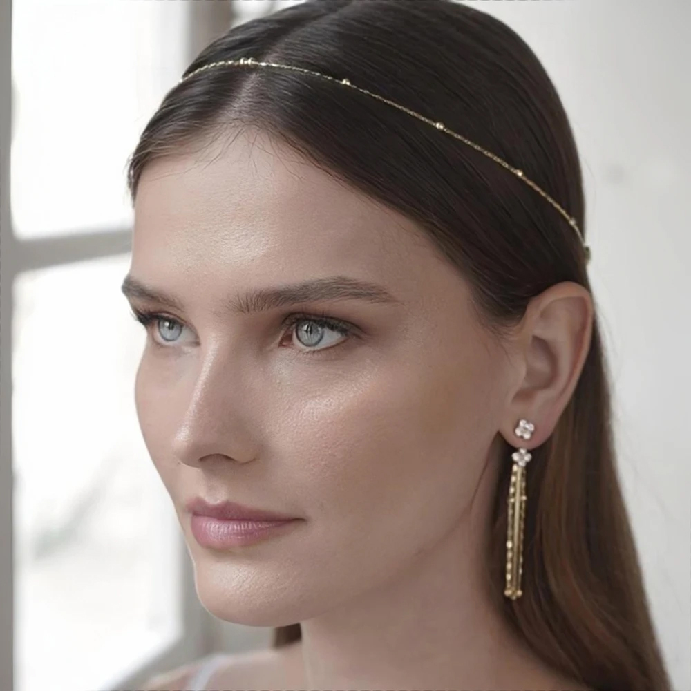 Charm Rhinestone V Hair Chain  - Women Accessories India recension och pris