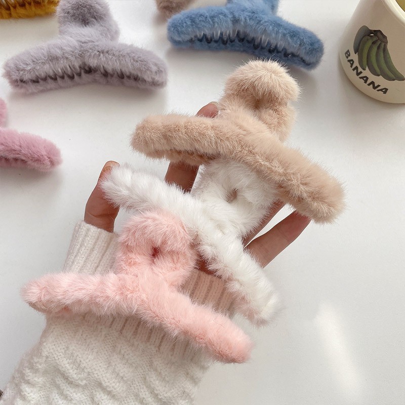 Fluffy Plush Faux Fur Big Crab - Women'S Winter Accessories Set recension och pris