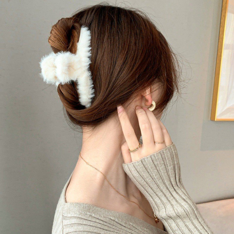 Fluffy Plush Faux Fur Big Crab - Women'S Winter Accessories Set recension och pris