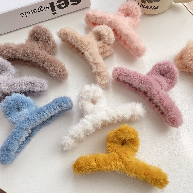 Fluffy Plush Faux Fur Big Crab - Women'S Winter Accessories Set recension och pris