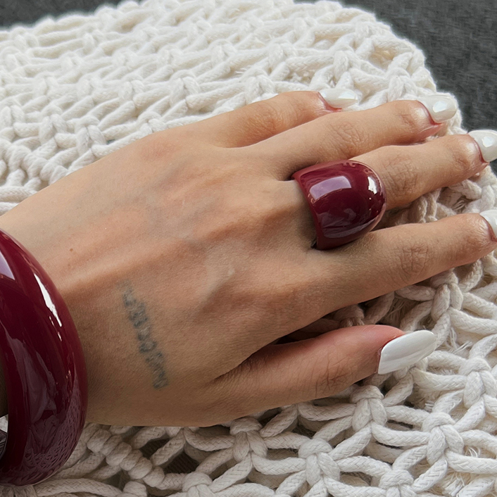 Irregular Resin Ring for Women - Women'S Accessories Rings recension och pris