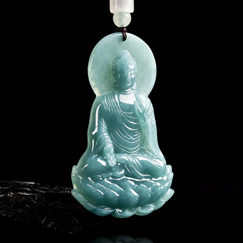 Natural Burmese Jadeite Buddha - Accessories Woman recension och pris