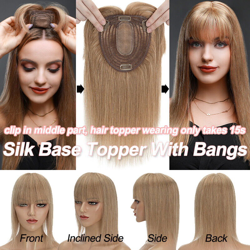 Women Toupee Silk Base Topper  - Women Accessories India recension och pris