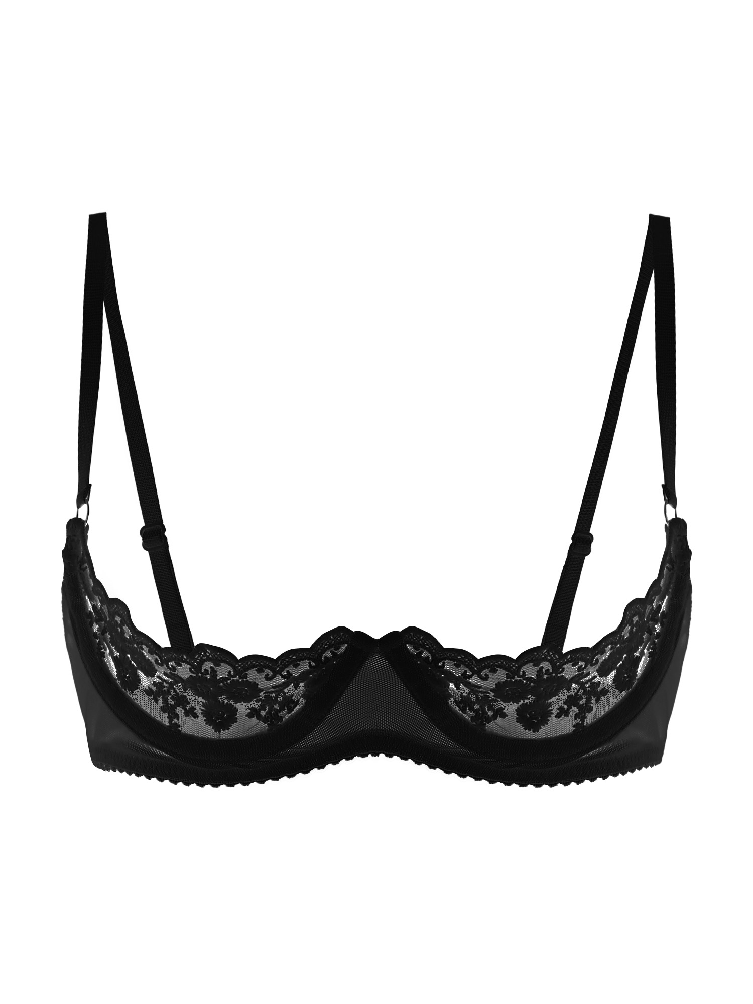 Women Sexy Open Cups Bra Sheer - Accessories Woman recension och pris