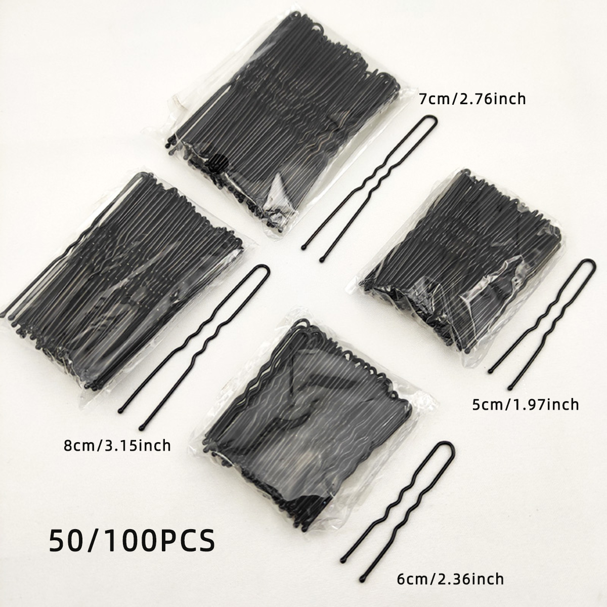 50/100 PCS Women 5/6/7/8 cm Ha - Women Accessories Wholesale recension och pris
