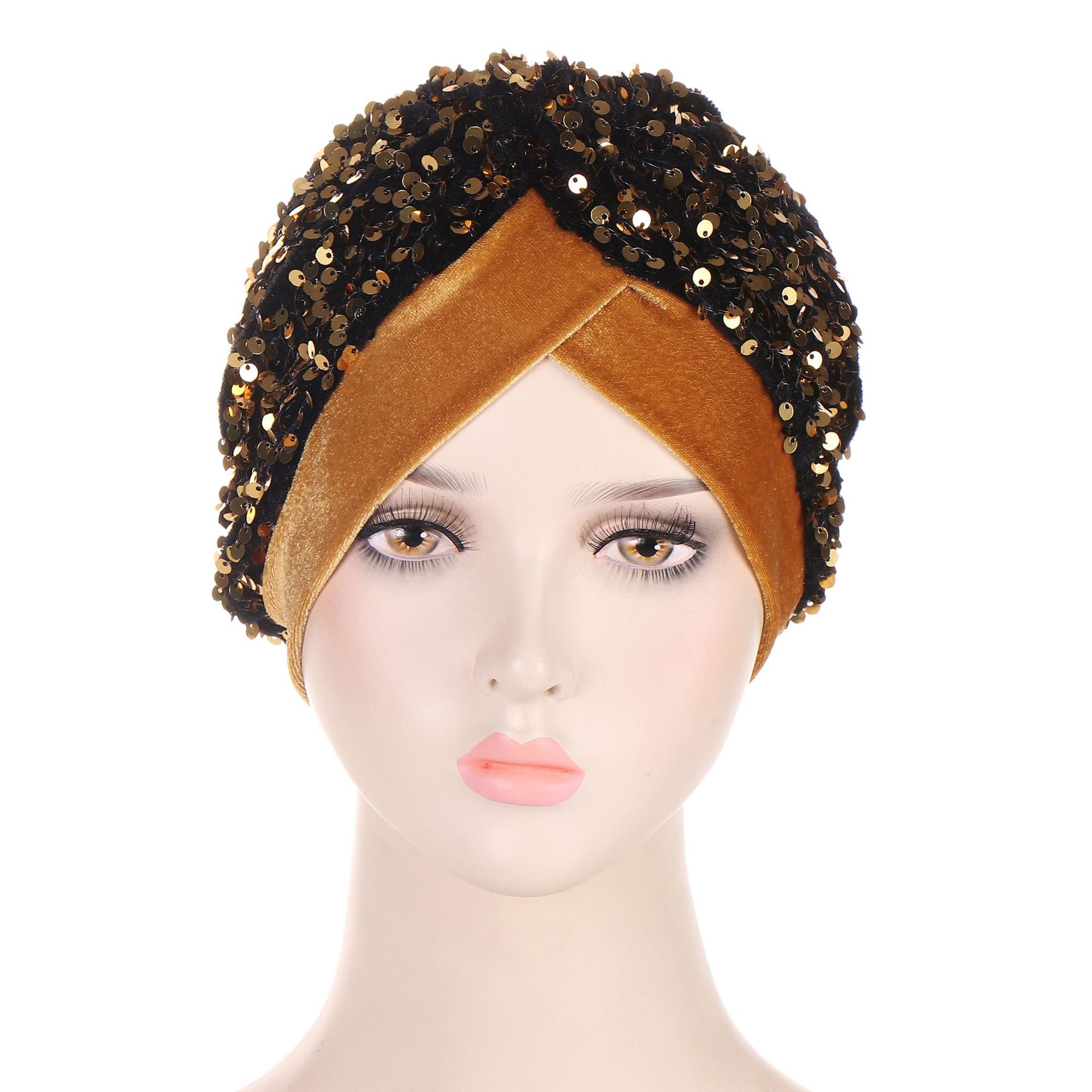 Glitter Sequins Velvet Turban  - Women Accessories India recension och pris