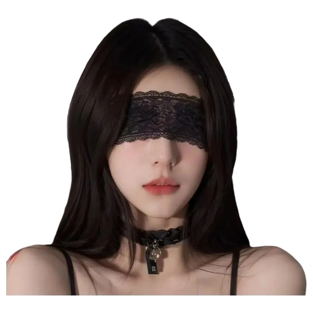 Sexy Lace Eye Mask Black Flora - Women'S Accessories recension och pris