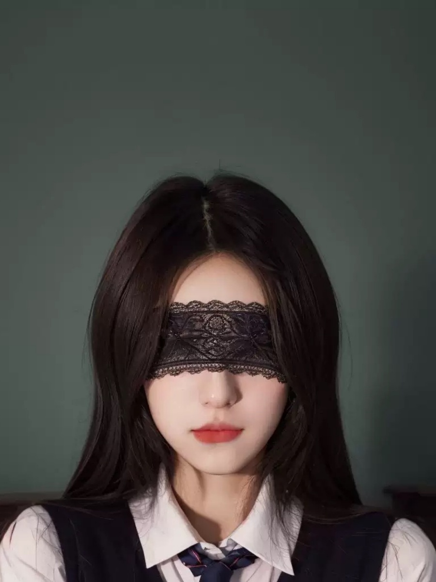 Sexy Lace Eye Mask Black Flora - Women'S Accessories recension och pris