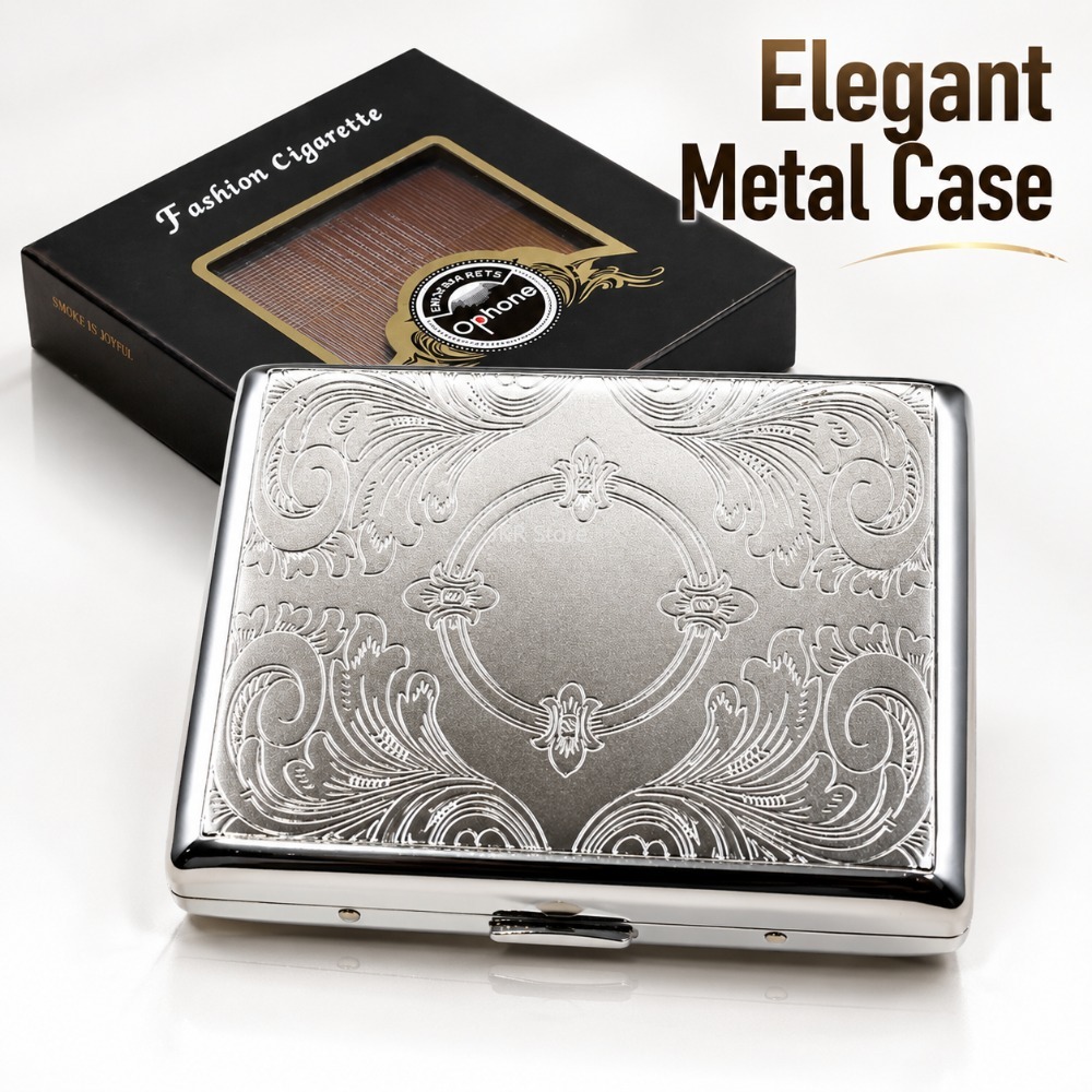Stainless Steel Cigarette Box  - Accessories Woman recension och pris
