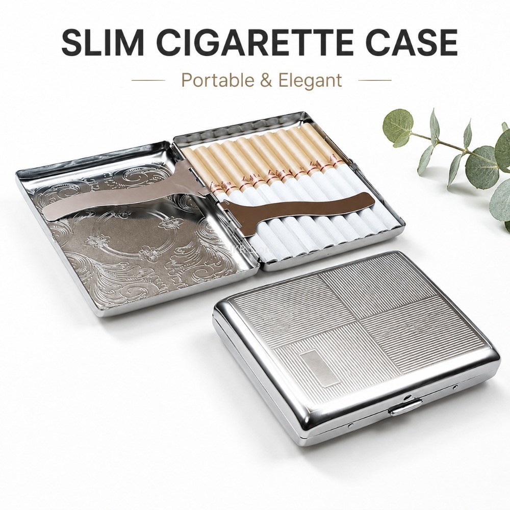 Stainless Steel Cigarette Box  - Accessories Woman recension och pris