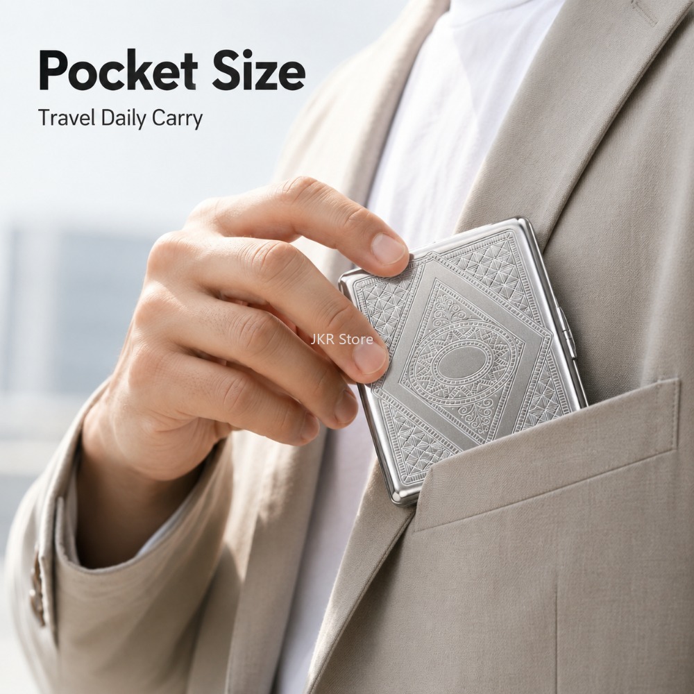 Stainless Steel Cigarette Box  - Accessories Woman recension och pris