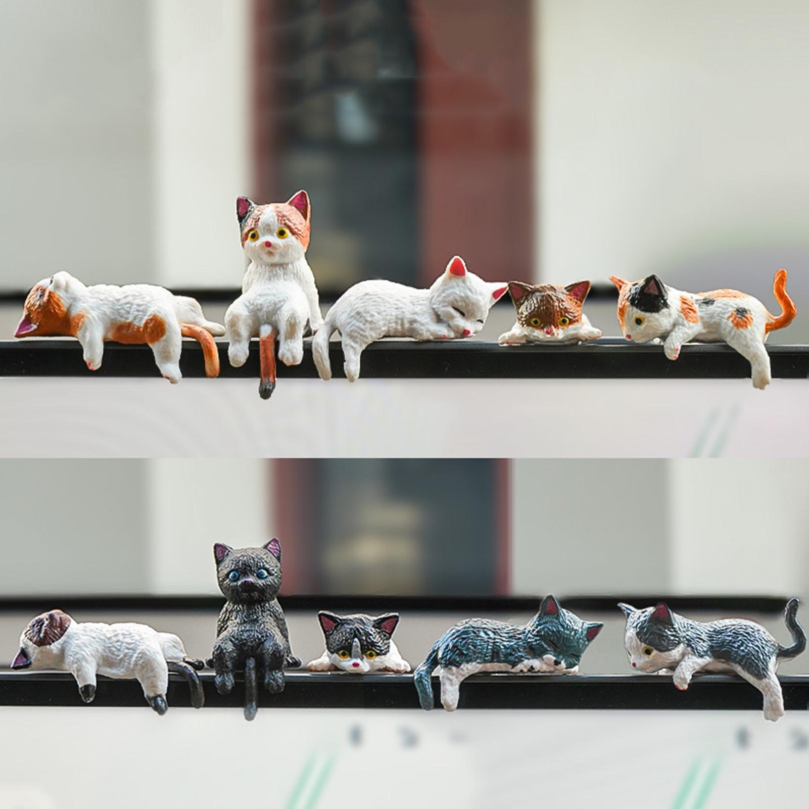 10pcs Cute Mini Cat Ornament C - Women Accessories India recension och pris
