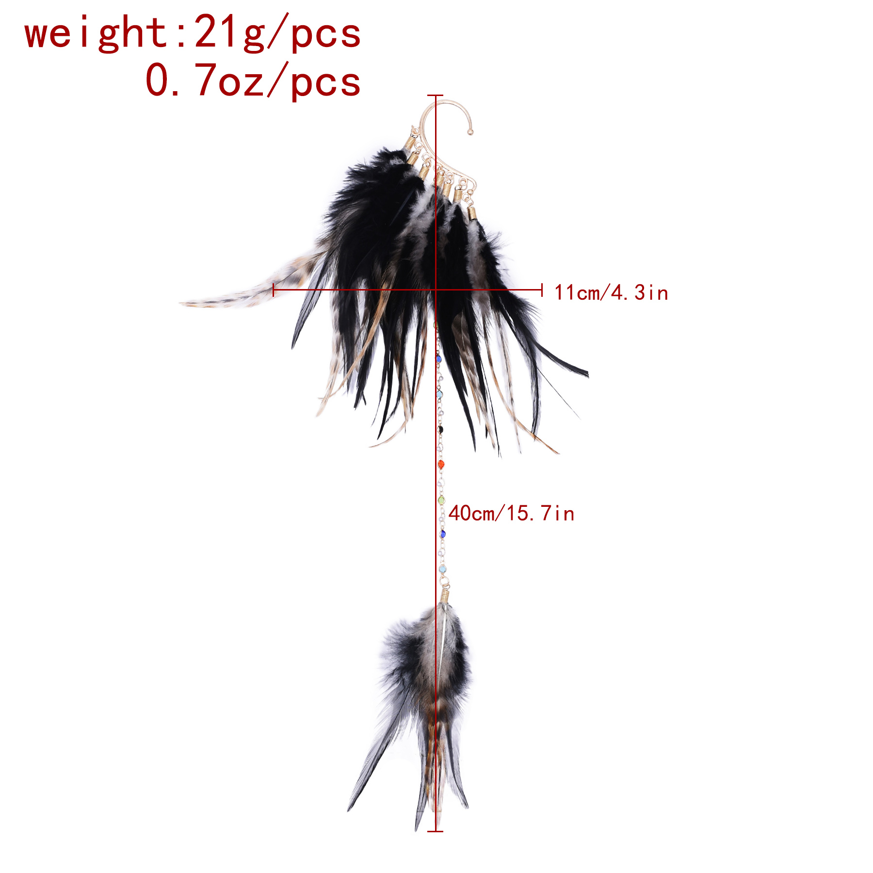 Bohemian Ethnic Style Feather  - Women Accessories India recension och pris