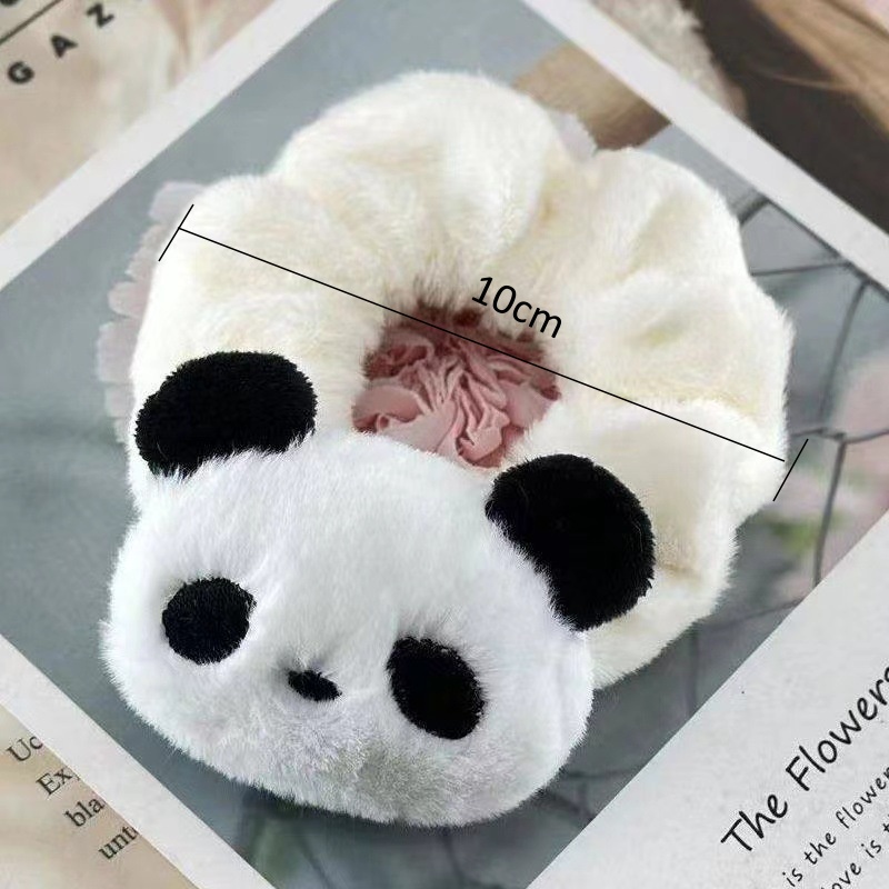 Cute Plush Panda Puppy Hair Ti - Women'S Winter Accessories Set recension och pris