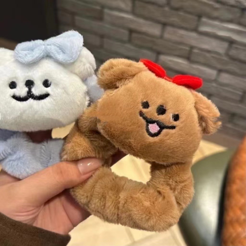 Cute Plush Panda Puppy Hair Ti - Women'S Winter Accessories Set recension och pris
