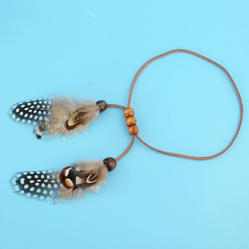 Gypsy Hippie Rope Feather Hair - Women Accessories India recension och pris