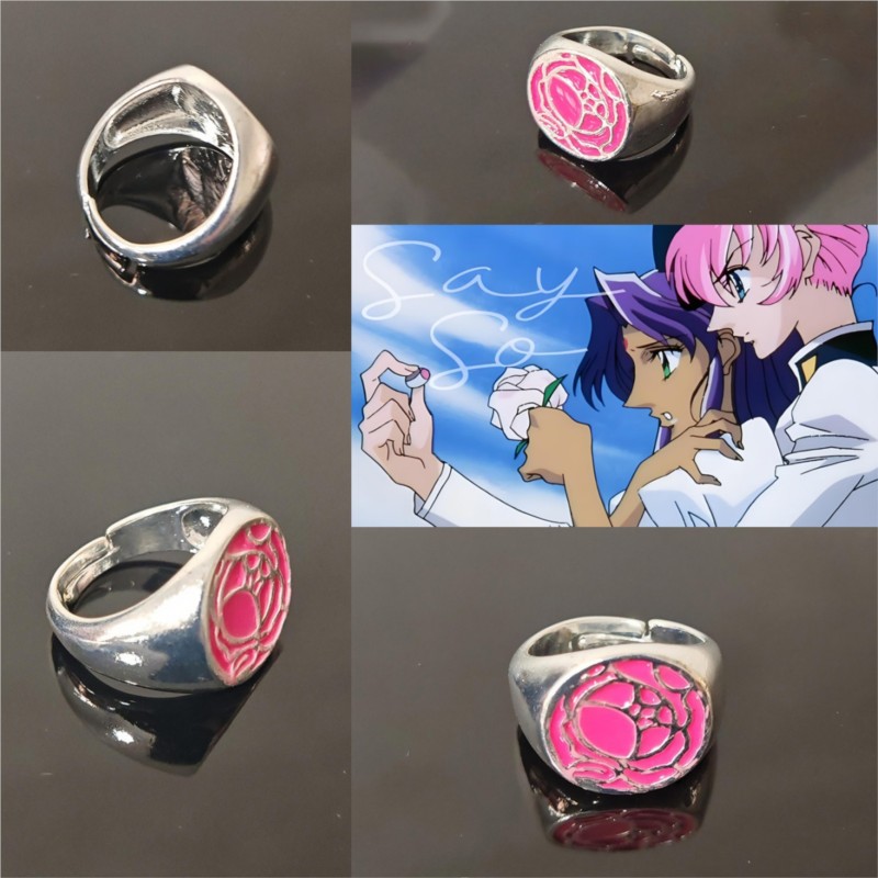 Pink Rose Ring Tenjou Utena Re - Women'S Accessories Rings recension och pris