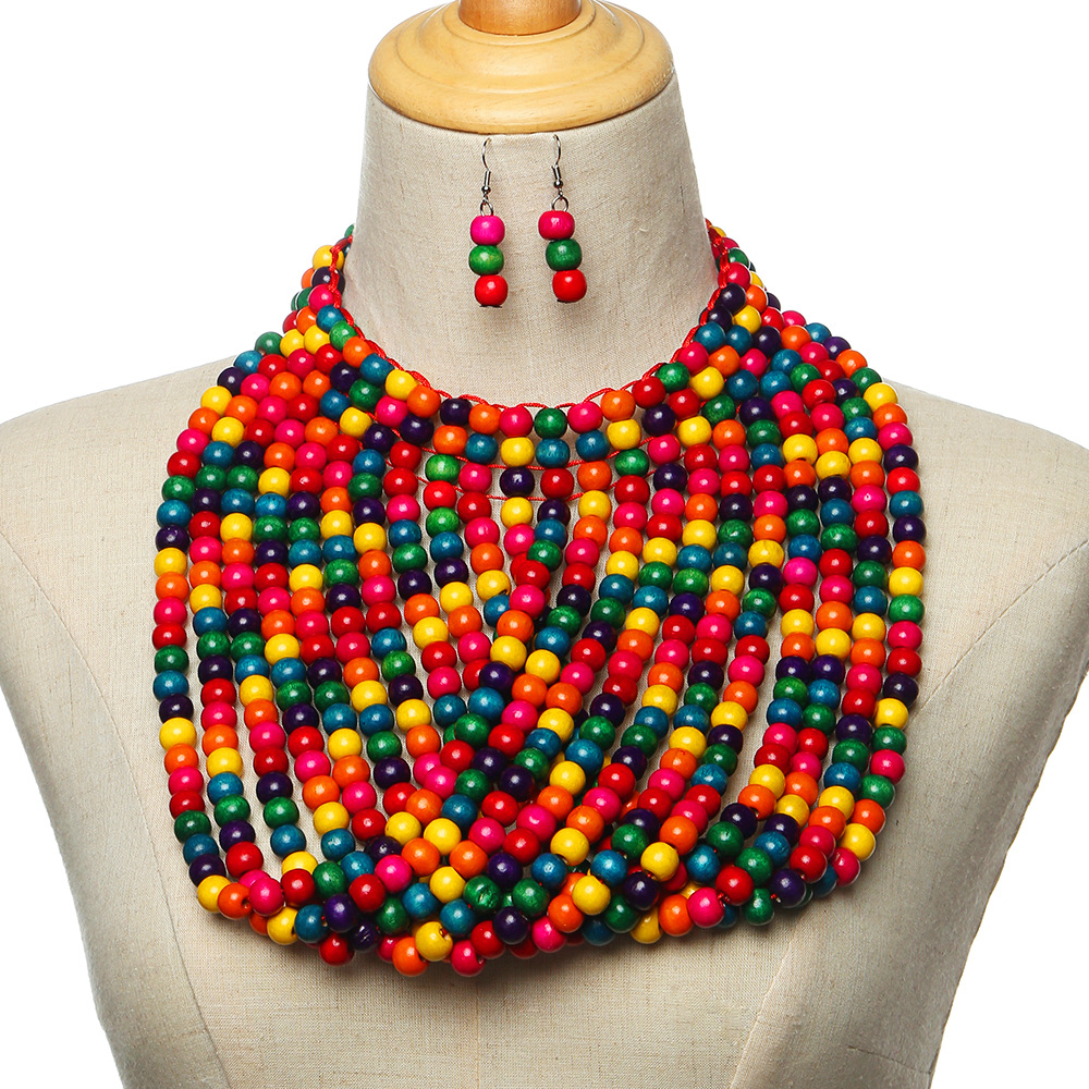 African style wood bead fringe - Women'S Accessories Amazon recension och pris