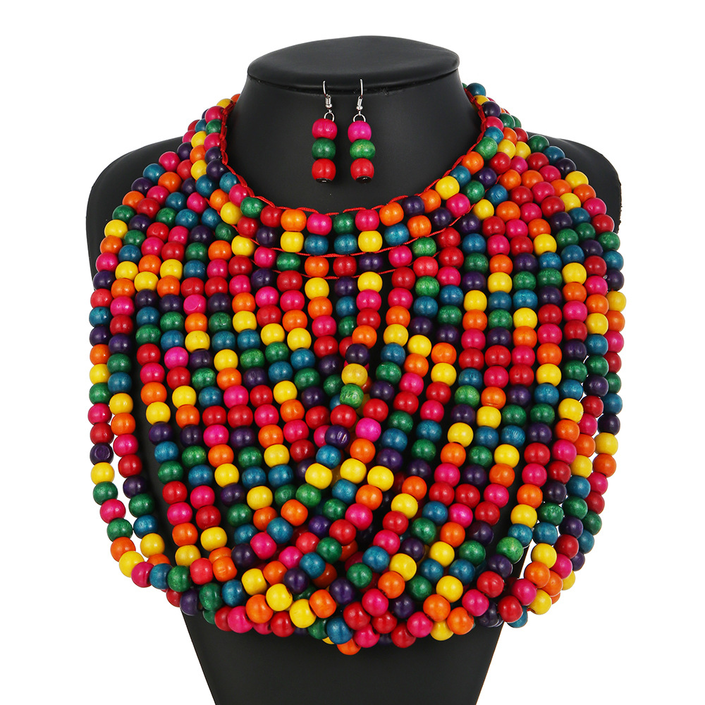 African style wood bead fringe - Women'S Accessories Amazon recension och pris