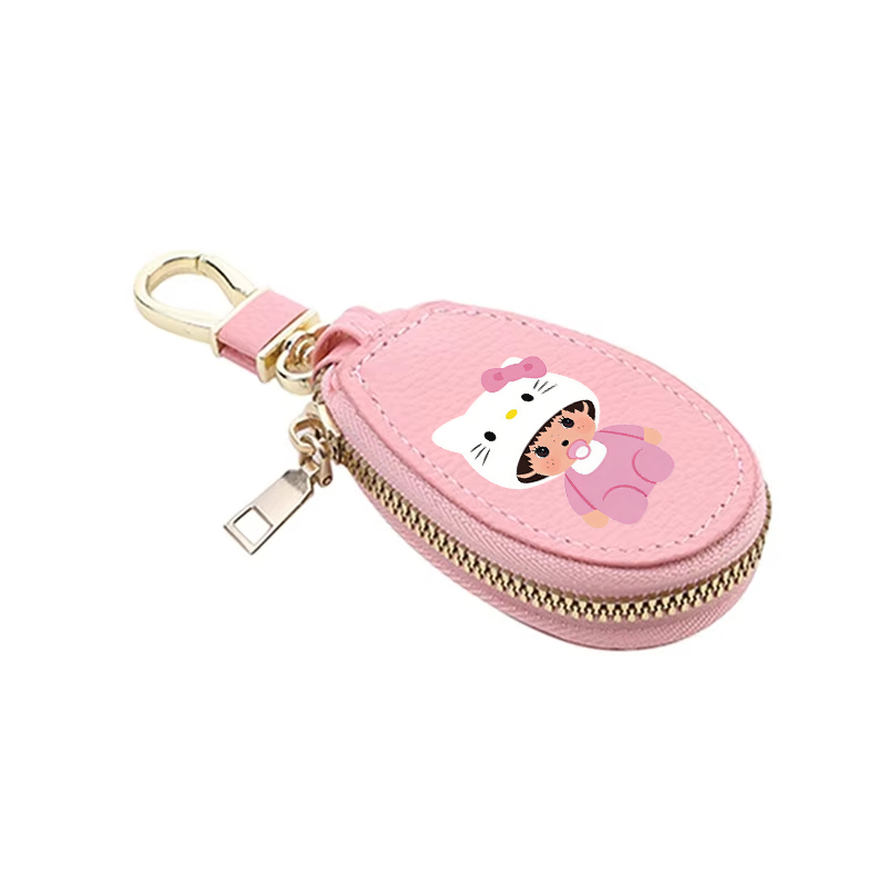 1pcs MONCHHICHI Leather Zipper - Women'S Keychain Accessories recension och pris