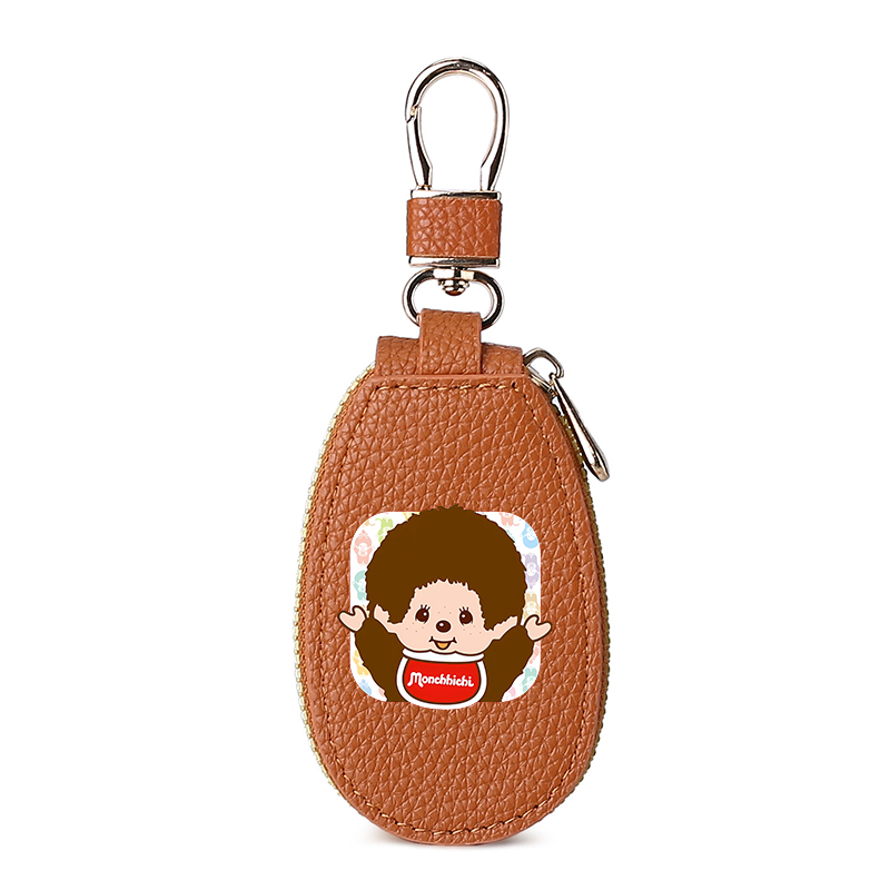 1pcs MONCHHICHI Leather Zipper - Women'S Keychain Accessories recension och pris