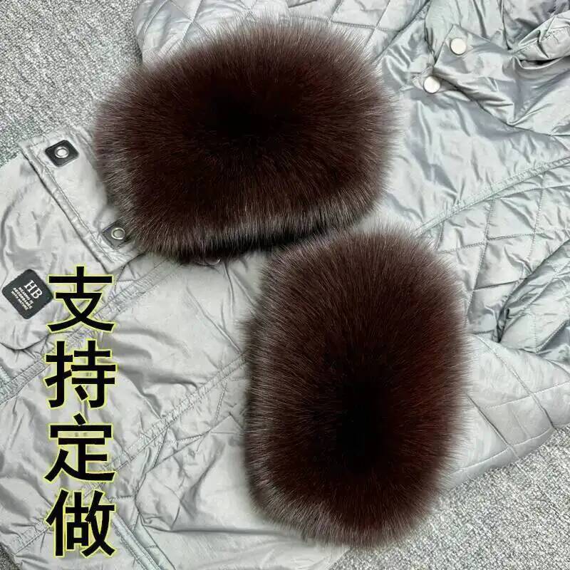 Ladies fox fur Arm Warmers Set - Women'S Winter Accessories Set recension och pris