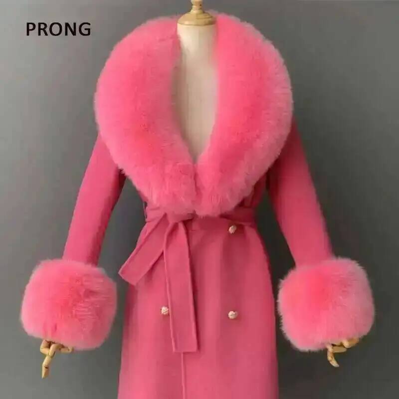 Real Fur Collar And Cuffs Set  - Women'S Winter Accessories Set recension och pris