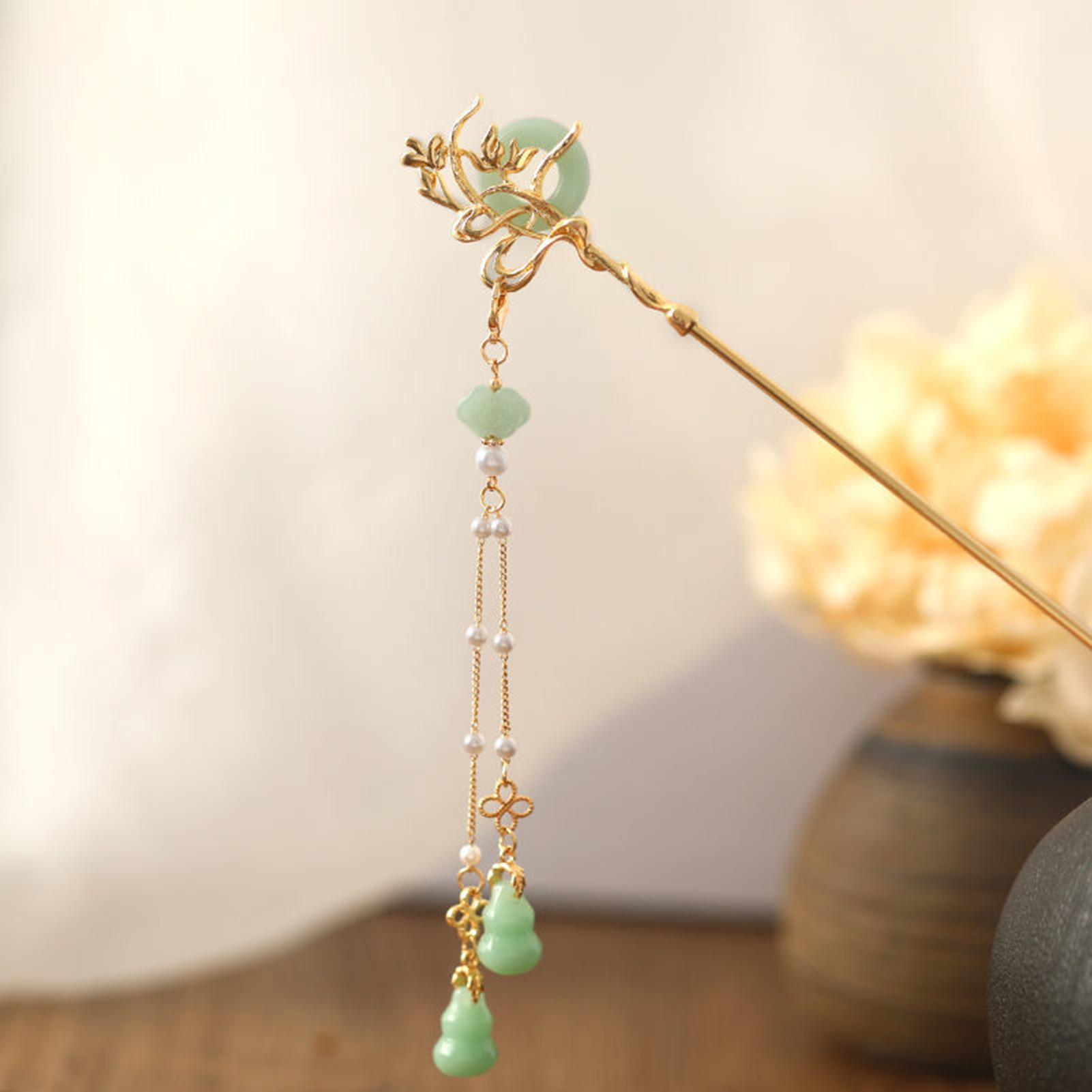 Chinese Style Glass Hairpin Fo - Women Accessories Wholesale recension och pris