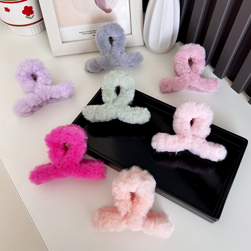 Plush Women Hair Claw Winter F - Women'S Winter Accessories Set recension och pris