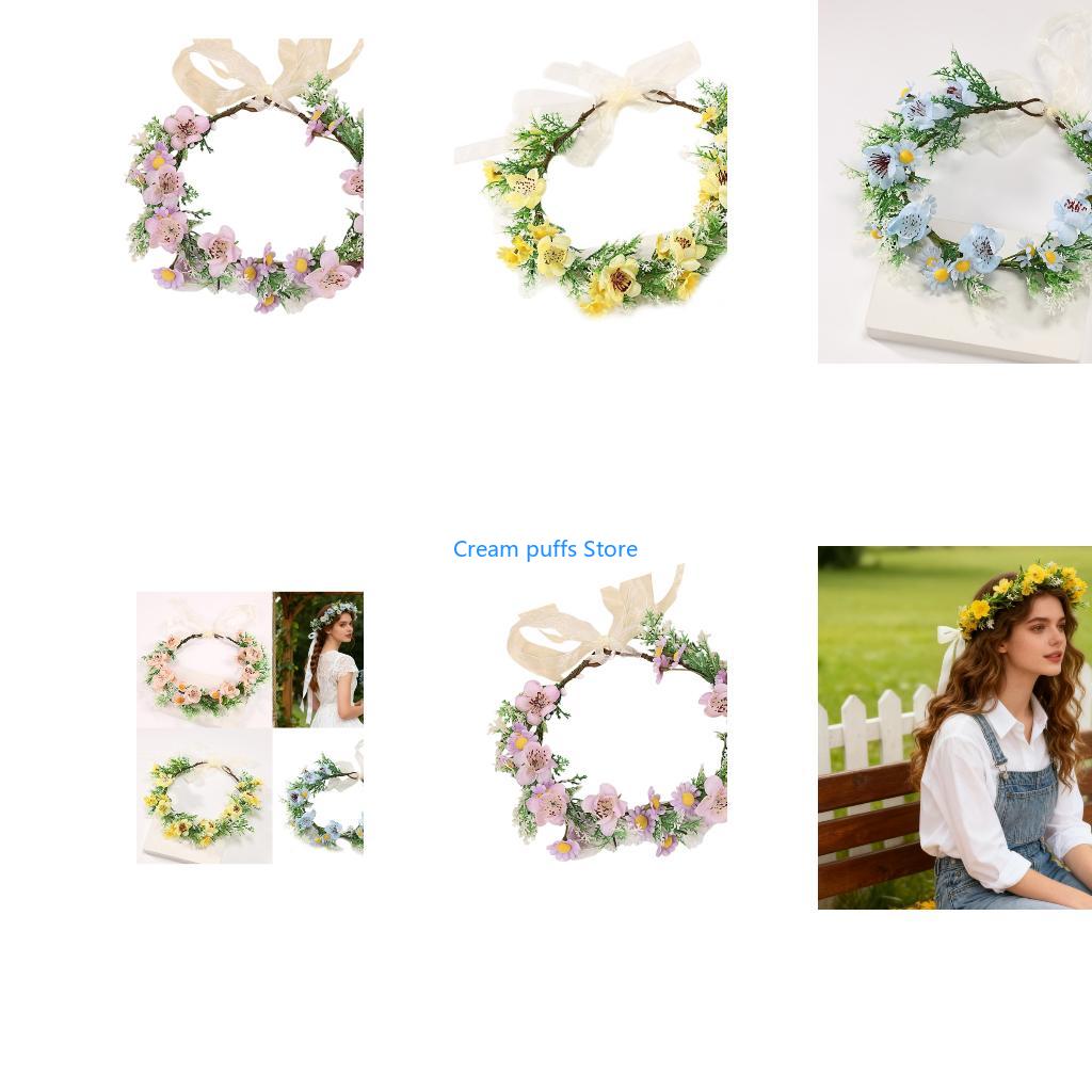 50LE Delicate Fabric Flower Cr - Women Accessories Description recension och pris