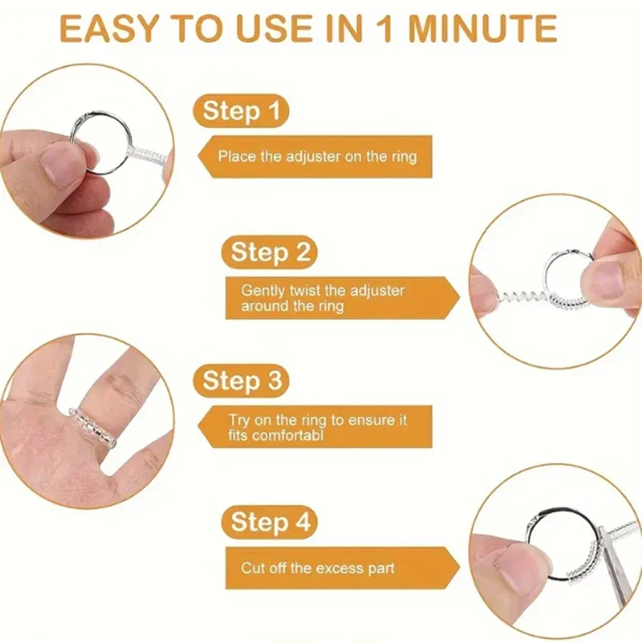 4/8pcs-Ring Size Adjuster-Invi - Women'S Accessories Rings recension och pris