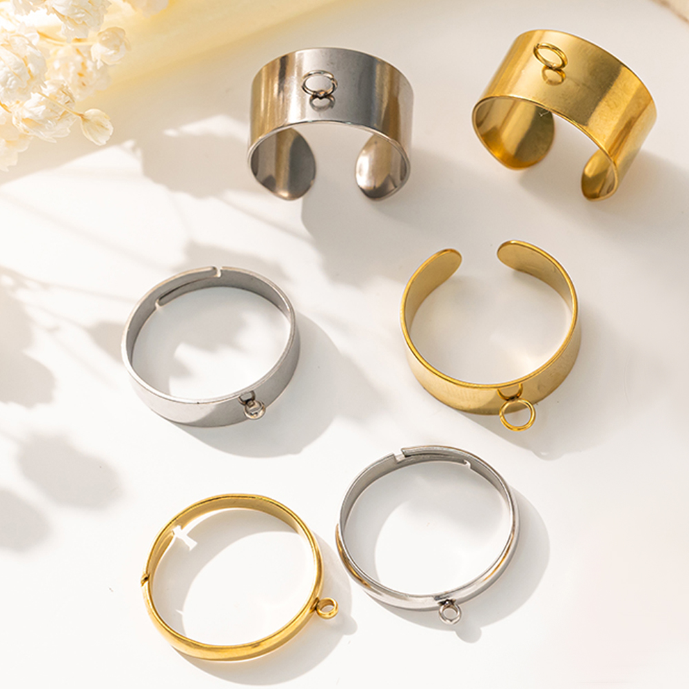 5pcs/Lot Stainless Steel Gold  - Women'S Accessories Rings recension och pris