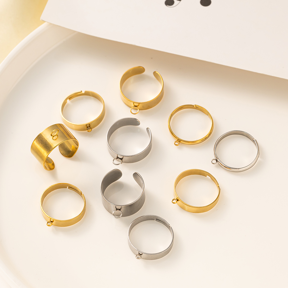 5pcs/Lot Stainless Steel Gold  - Women'S Accessories Rings recension och pris