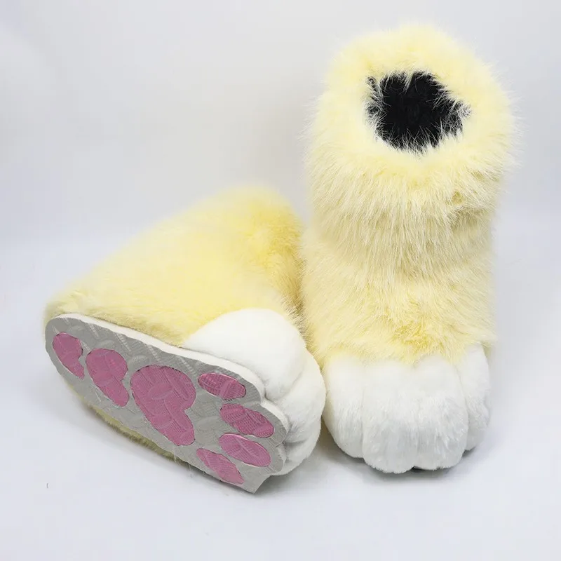 1Pair Fursuit Feet Paw Shoes K - Women'S Winter Accessories Set recension och pris