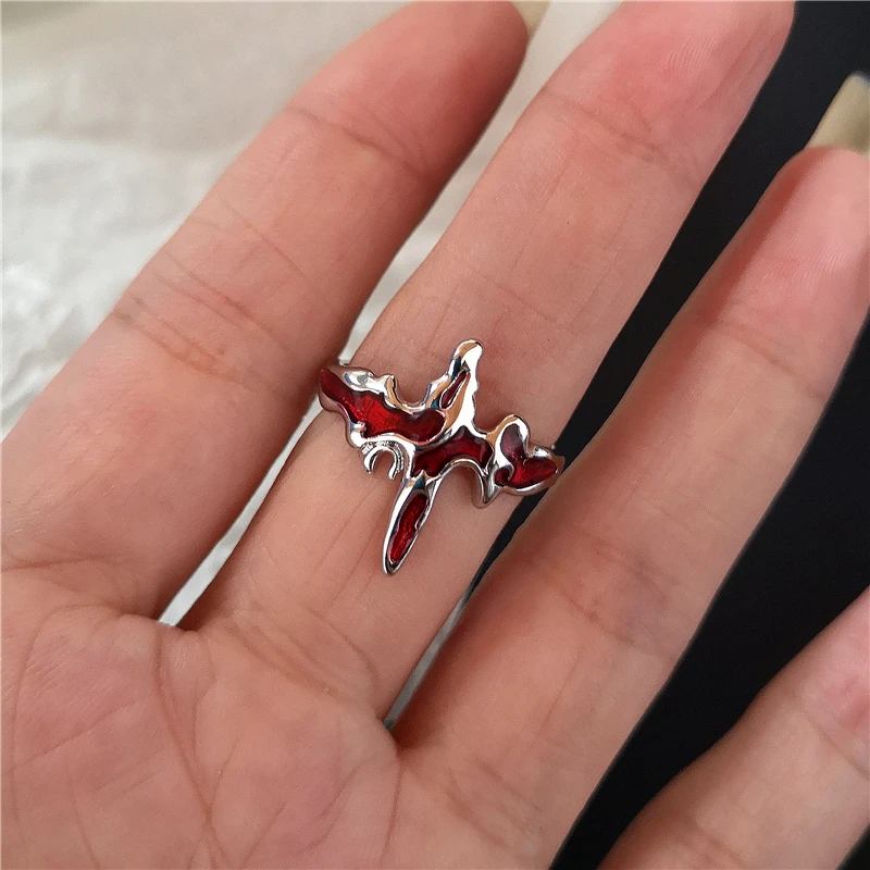 Goth Punk Retro Red Crystal Lo - Women'S Accessories For Suit recension och pris