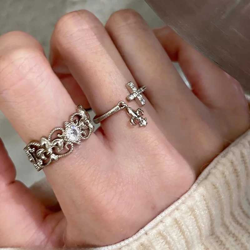 Retro Vintage Cross Hollow Lac - Women'S Accessories Rings recension och pris