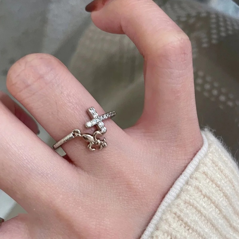 Retro Vintage Cross Hollow Lac - Women'S Accessories Rings recension och pris