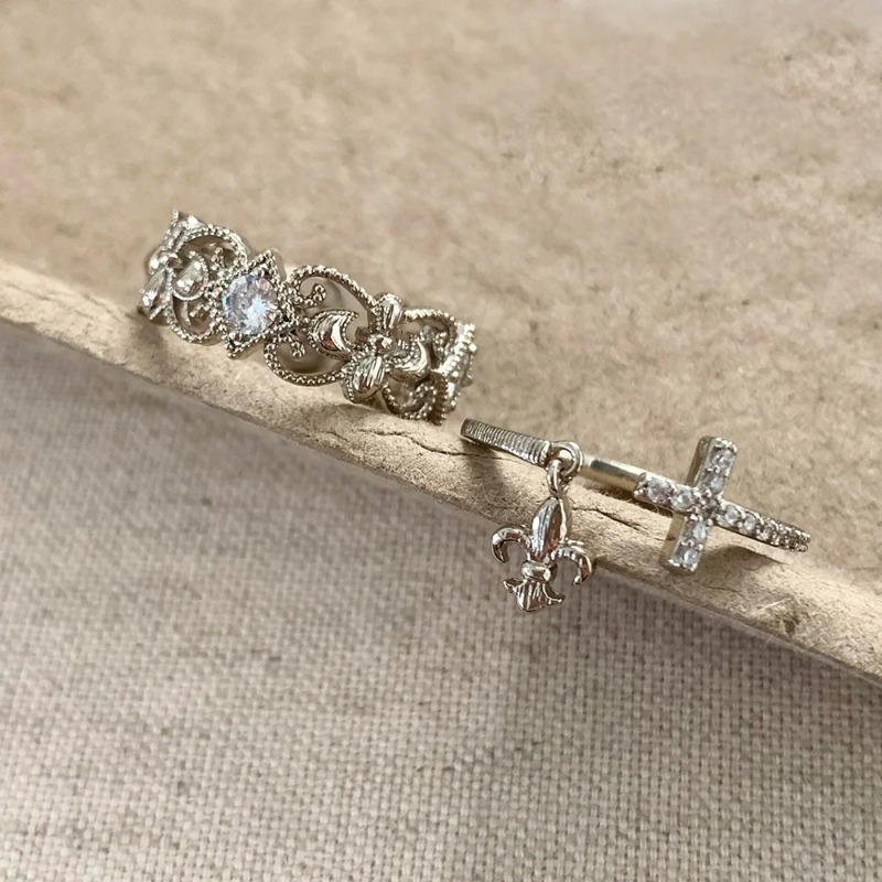 Retro Vintage Cross Hollow Lac - Women'S Accessories Rings recension och pris