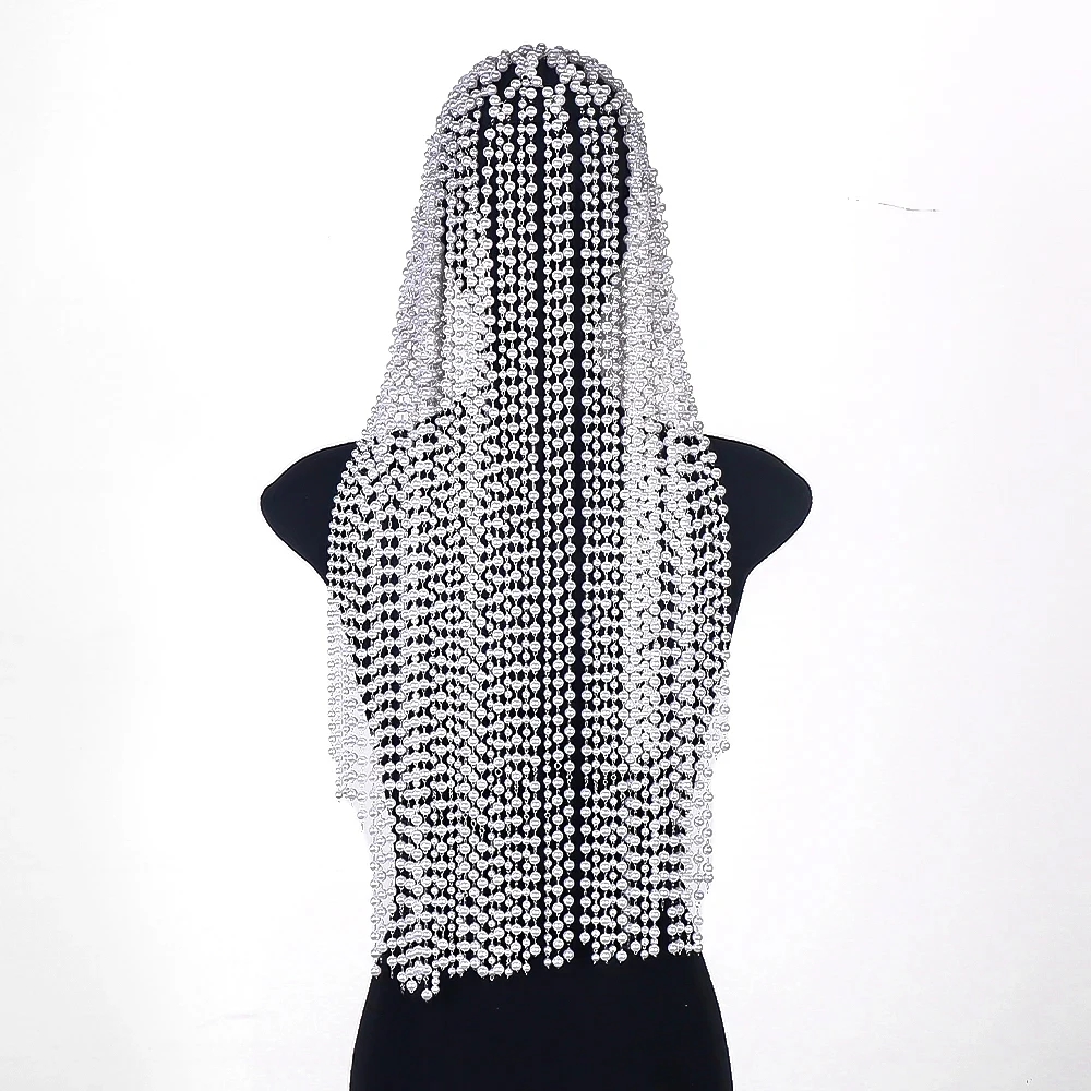 Fashion Pearl Tassel Headpiece - Women Accessories India recension och pris