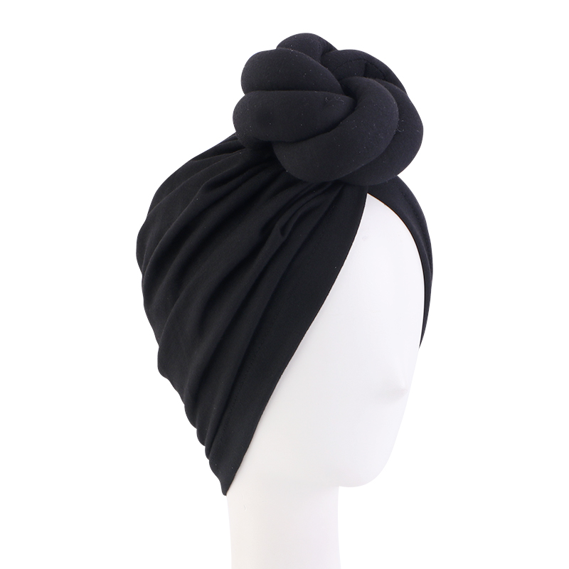 Large flower Cable knotted tur - Women Accessories India recension och pris