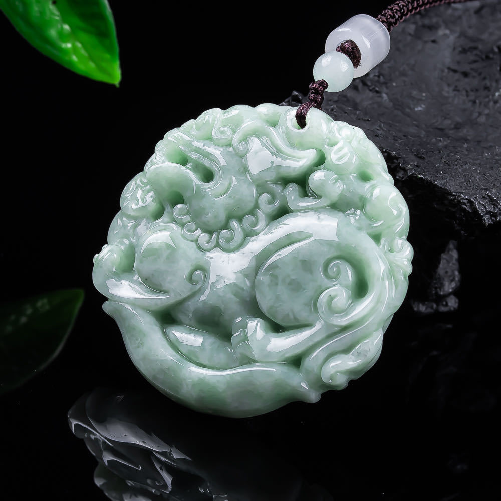 Natural Myanmar Jadeite Pixiu  - Accessories Woman recension och pris