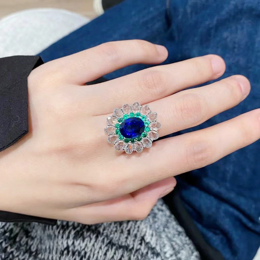 New Fashion Blue Green White C - Women'S Accessories Rings recension och pris